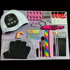 Resim 1 Set, 40 Parça Jel Tırnak Sanatı Oje Pratik Kiti USB Işıklı, AuroraMuse ile uyumlu, Kız Arkadaş veya Anne için Mükemmel Hediye Kutusu, Manikür Araçları, Evde DIY veya Tırnak Sanat Salonu, Tüm Sezonlar İçin Manikür Seti, Tatiller ve Günlük Kullanım için Harika 