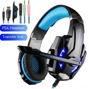 Resim Vkemall Kotıon Each G9000 Oyun Kulaklığı, Gürültü Azaltıcı Mikrofonlu, 40mm Ses Ünitesi, 3.5mm+usb, Siyah-mavi, Ses Dönüştürücü Kablosu İçerir 