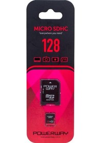 Resim Powerway Pwr 128 128 GB icro SD Hafıza Kartı Class 10 