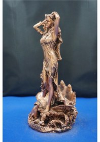 Resim Afrodit Heykel Biblo - 27 Cm Ev Ofis Dekoratif Hediyelik Aksesuar Dekor Bakır 