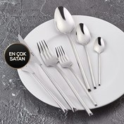 Resim Jumbo 5500 12 Kişilik 84 Parça Çatal Kaşık Bıçak Takımı 