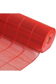 Resim Blue Home Banyo Duş Havuz Yeni Petek Paspas Kaydırmaz Pvc Paspas / KIRMIZI En : 90cm. 