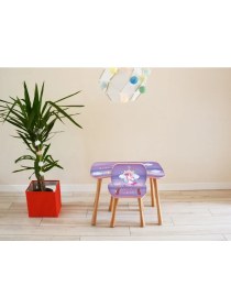 Resim Popcorn Kids Unicorn Sandalyeli Aktivite Masa Seti 