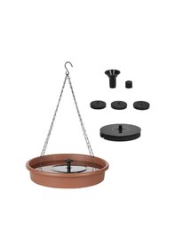 Resim Lemestar Güneş Enerjili Kuş Besleme Çeşmesi Ve Yemlik Seti - Bahçe Dekorasyonu 