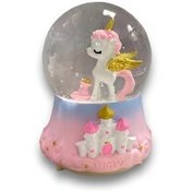 Resim Lucky Unicorn Işıklı Kar Küresi 