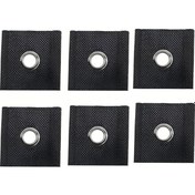 Resim Gaojunshop01 6lı Pvc Karavan Tentene Kancası Siyah Kamp Çadırı Asma Aksesuarı 