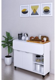 Resim Moka Park Avm Kelebek Masa Mutfak Masası Salon Masası 2 Kapaklı 