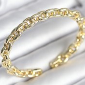 Resim BURCU MODA Zincir Model Gold Renk Pirinç Kadın Bileklik 