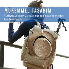 Resim Okavango Seyahat Için Şapka Klipsi Sırt Çantası Klipsi Sırt Çantası Bagaj Açık Seyahat Klipsi Hasır Şapka Klipsi Plaj Şapkası 
