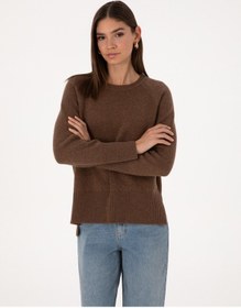 Resim Pierre Cardin Kadın Kahverengi Kazak /triko 50316659-vr029 Kahverengi 