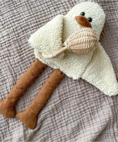 Resim Çocuk Bebek Uyku Arkadaşı Duffy Ördek- Peluş Ördek, Uzun Bacak Kuş 
