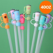 Resim 6 Adet Yeniden Kullanılabilir Silikon Pipet Kapağı - 10mm İçin Renkli Çiçek ve Yıldız Desenli, Cadılar Bayramı, Noel, Paskalya, Şükran Günü Temalı Parti Malzemeleri, Okula Dönüş İhtiyaçları, Bardak Aksesuarları, Sevimli Pipet Kapakları, Festivallik İçecek Ürünleri, Dayanıklı Dekorasyon 