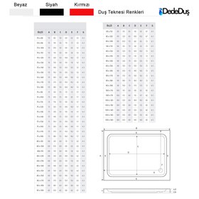 Resim Dikdörtgen Flat Duş Teknesi | Mod - 80x140 / Beyaz / Düz 