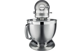 Resim Kitchenaid 5KSM185PSEMS Artisan Mutfak Şefi 300 W Güç ve 4.8 Lt Kapasite Medallion Silver 