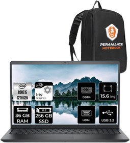 Resim Vostro 3520 İ5 1235U 36Gb Ram 256Gb Ssd 15.6'' Fhd W11Home N1605Pvnb3520 & Per4 Çanta 