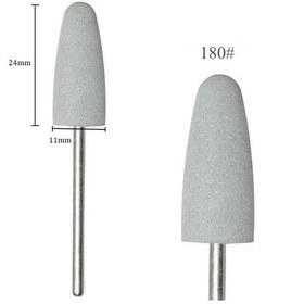 Resim Silikon Tırnak Parlatma Törpü Ucu 180 Grit Beyaz 