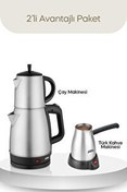 Resim Sinbo Inox Çaycı ve Elektrikli Türk Kahvesi Makinesi Seti 