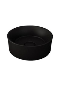 Resim Bocchi Vessel Yuvarlak Çanak Lavabo 38 CM Mat Siyah 1174-004-0125 