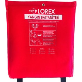 Resim LR-FB2020C Yangın Battaniyesi 200CM x 200CM, Yangın Battaniyesi 200X200 Çantalı (1) 