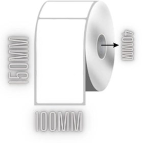 Resim DİJİTAL BARKOD 150x100 Termal Etiket Barkod Etiketi / 1 Rulo 250 Adet (toplam: 250 Adet) - 15x10 10x15 