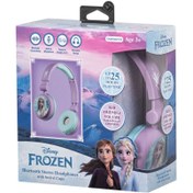 Resim DİSNEY Bluetooth Kulaklık Disney Frozen Karlar Ülkesi Anna Elsa Mikrofonlu Kablosuz Çocuk Kulaklığı Lisansl 