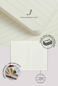 Resim Nota Bene Premium Sert Kapak Defter, 14.8x21 Cm, Çizgili Mavi 