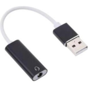 Resim Coverzone USB den Mikrofonlu Kulaklık Çevirici (USB To 3.5 mm Jack) PlayStation Uyumlu Bilgisayar Ses Kartı Kablosu 3.5 mm Jack (Dişi) Girişli Ses Adaptörü 7.1 Dönüştürücü PS3 PS4 PS5 Uyumlu 