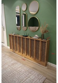 Resim Bodrum Model Çam Renk 176 CM Petek Kaplama Dresuar Çok Renkli 