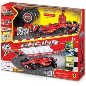 Resim 1/41 Die-cast Ferrari Sf-24 Uzaktan Kumandalı Araba Ve Pist Seti Renkli 
