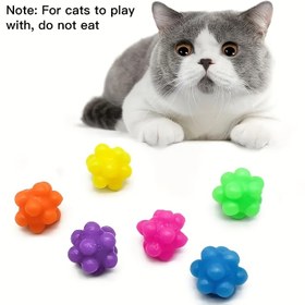 Resim TPR Şeker Renkli Esnek Kedi Oyuncak - Küçük, Dayanıklı Evcil Hayvan Oyuncağı, Pil Gerektirmez 