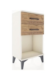 Resim Arges Komodin 2 Çekmeceli 44x30x80 Aytaşı-çam Aytaşı 