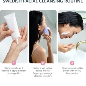 Resim SDT Group Foreo Deep & Gentle Luna 4 Sensitive Paketi - Hassas Cilt Temizleme Fırçası + Luna Micro-Foam Face Cleanser 2, 100 ml + Derinlemesine Temizleyici, Destekleyici Silikon Yüz Masaj Aleti Güzellik Seti 