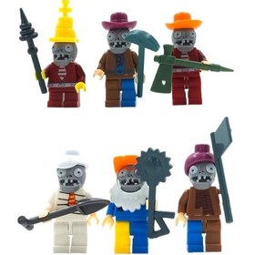 Resim Hayal Gücünü Canlandıran 6'lı Plants Vs Zombies Figür 