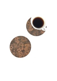 Resim Bardak Altlığı Model -76 Kahverengi 