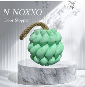 Resim Beton Stoper Dekoratif Burgu Beton Kapı Stoperi Kapı Durdurucu Kapı Tutucu Yeşil 