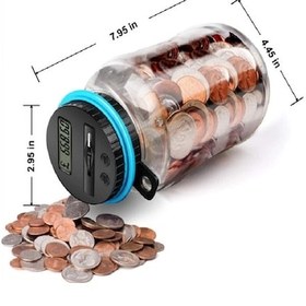 Resim Tongxida Dijital Ekranlı Kilitli Sayma Kumbarası, İsviçre Frangı 