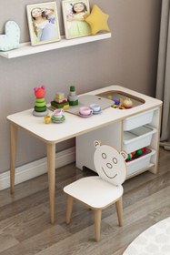 Resim moniev Çocuk Çalışma Masası Oyun Ve Etkinlik Masası Yaz Sil Masa Byz_spt_san 