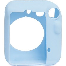 Resim Instax Mini 12 Makine Uyumlu Mavi Koruyucu Silikon Kılıf 