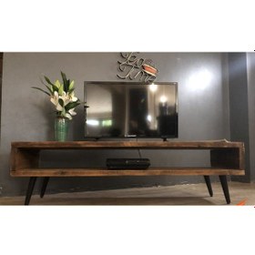 Resim Umutpark Umuthomedesing Ahşap Rustik Tv Ünitesi. 