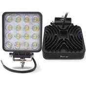 Resim CARSESUAR 2 Adet 16 Ledli Off Road Çalışma Lambası / Projektör 48watt 12v / Yugo 