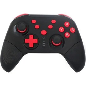 Resim Siyah-kablosuz Bt Gamepad Kontrolü Anahtarı Pro Lite Pc Ps3 Android Video Oyunu Denetleyicisi Aksesuarları Joystick Kolu 