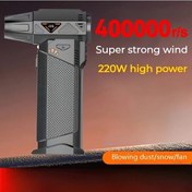 Resim Cloudstore Elde Taşınabilir Turbo Fan Led Aydınlatmalı 52m/s Rüzgar Gücü 8000mah Pil Toz Üfleyici 