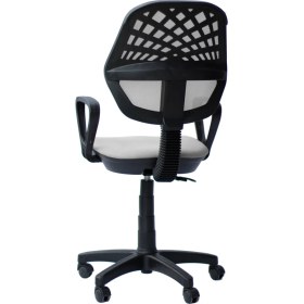 Resim Orianna Design Beyaz Fileli Bilgisayar Oyuncu Koltuğu Ofis Çalışma Sandalyesi Koltuğu Döner Sandalye 