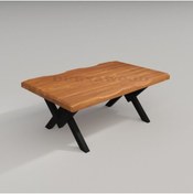 Resim deryawood Raweyn Masif Ahşap Baum Sulamalı Sehpa 70*120*45cm 