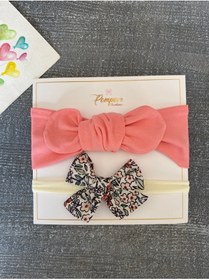 Resim pempem bandana Kız Bebek 2li Bandana Set 