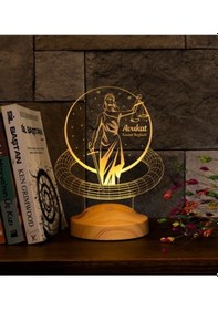 Resim 3D Led Lamba Avukat Adalet Kişiye Özel Hediye Gecelambası 