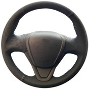 Resim Ford Courier Trend paket tuşsuz versiyon 2017 Spor direksiyon kılıfı siyah dikiş 