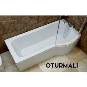 Resim Shower Pretty Özel Oturmasız Küvet 70X85X170 CM 