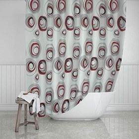 Resim Zethome Evdy Banyo Duş Perdesi 4954 Çift Kanat Karma 2X110x200 