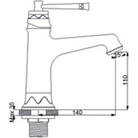 Resim Newarc Pera Lavabo Bataryası 